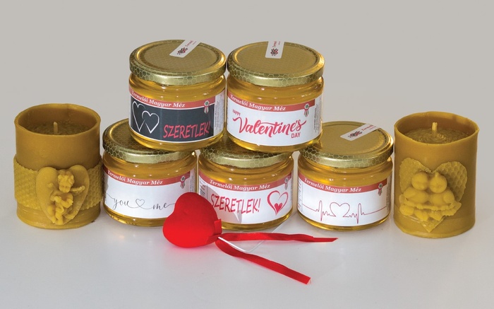 Valentin napi csomag mézzel