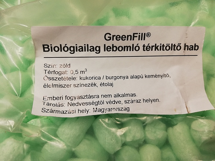 Környezetbarát, lebomló térkitöltő hab